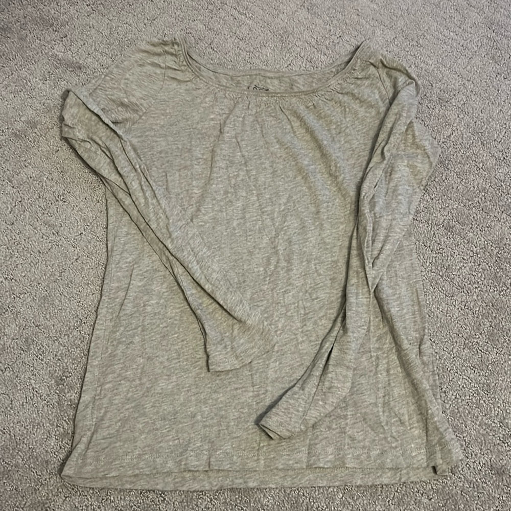 Loft tan long sleeve top. Size XS.